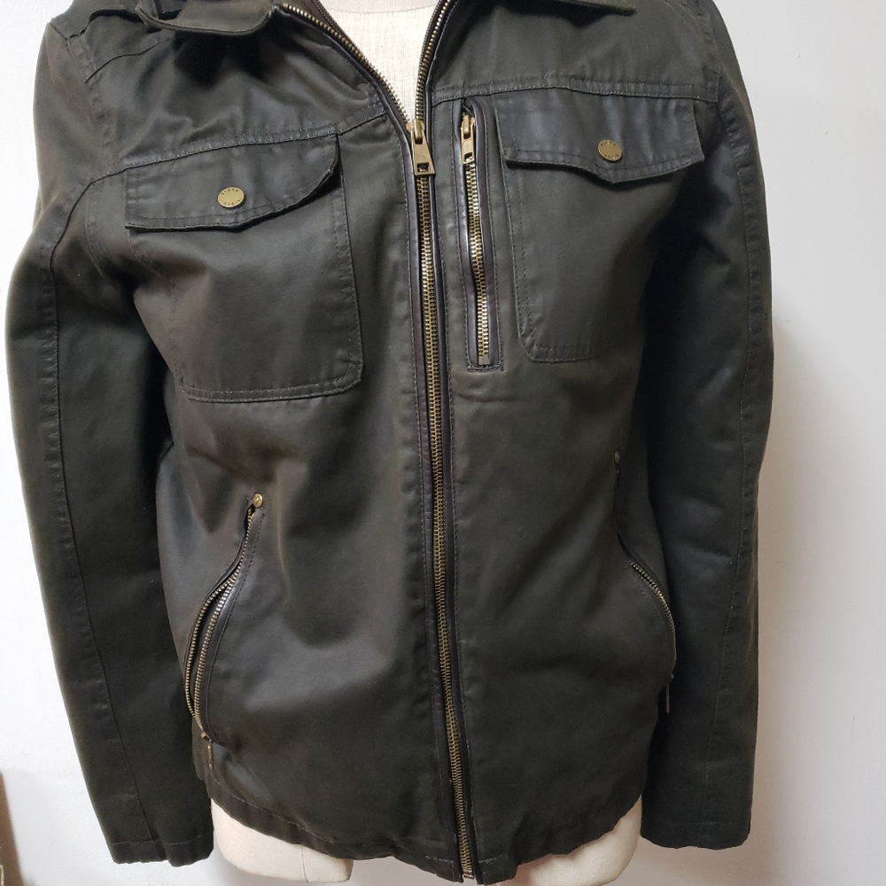 Black Rivet Leather Jacket